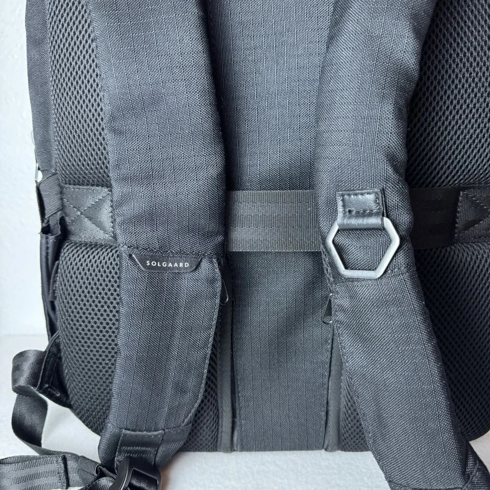 Solgaard Shore-Tex Daypack Backpack‎ Laptop Black Bag Recycled Plastic Pockets
